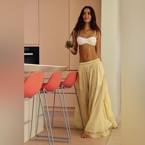 FREE PEOPLE 
Hey Lover Solid Sleep Pants - Butter